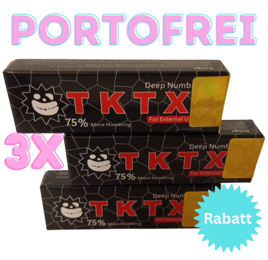 TKTX 75% Anästhesiesalbe Tattoo-Creme